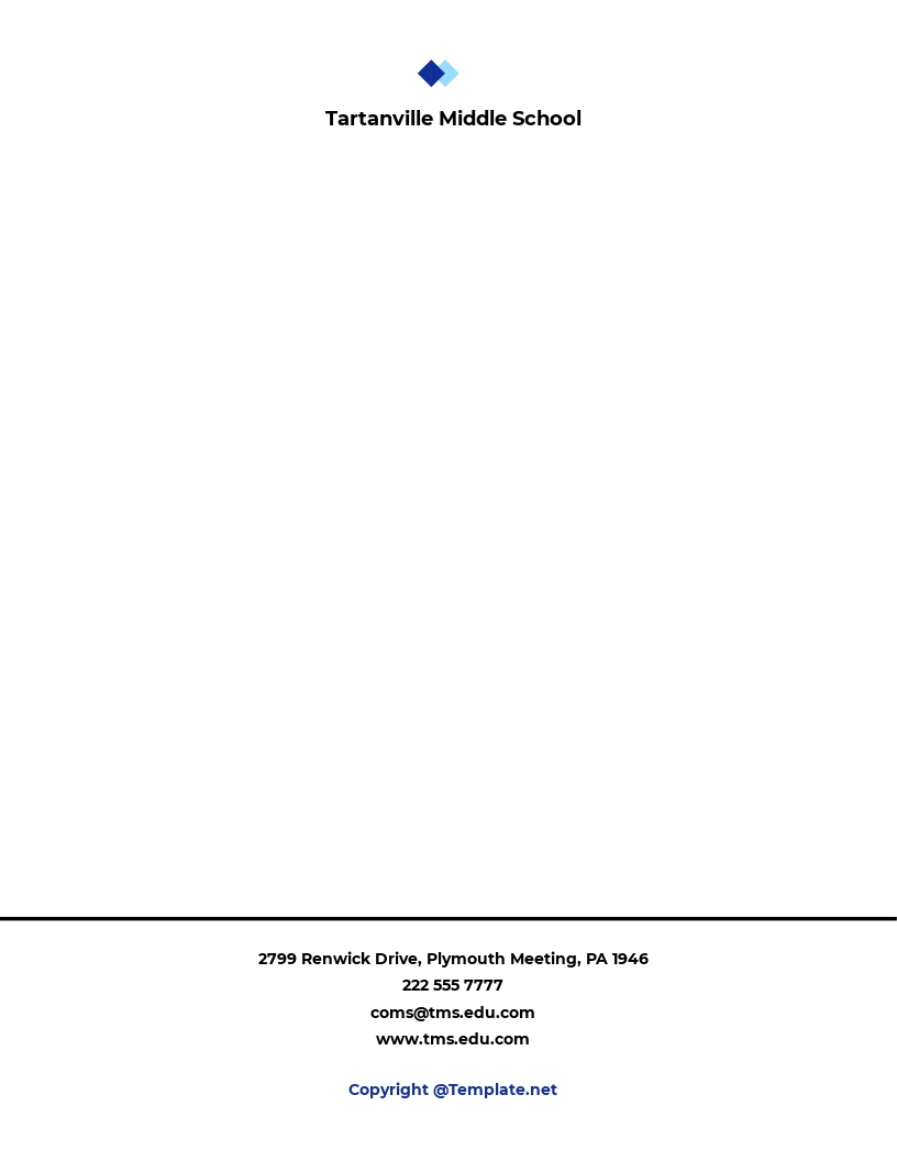 FREE Sample School Letterhead Template Word (DOC) PSD Illustrator