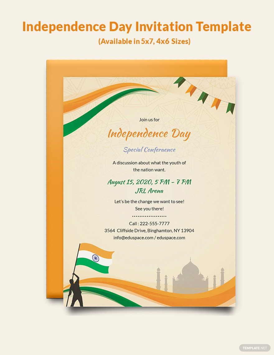 Independence Day Invitation Template