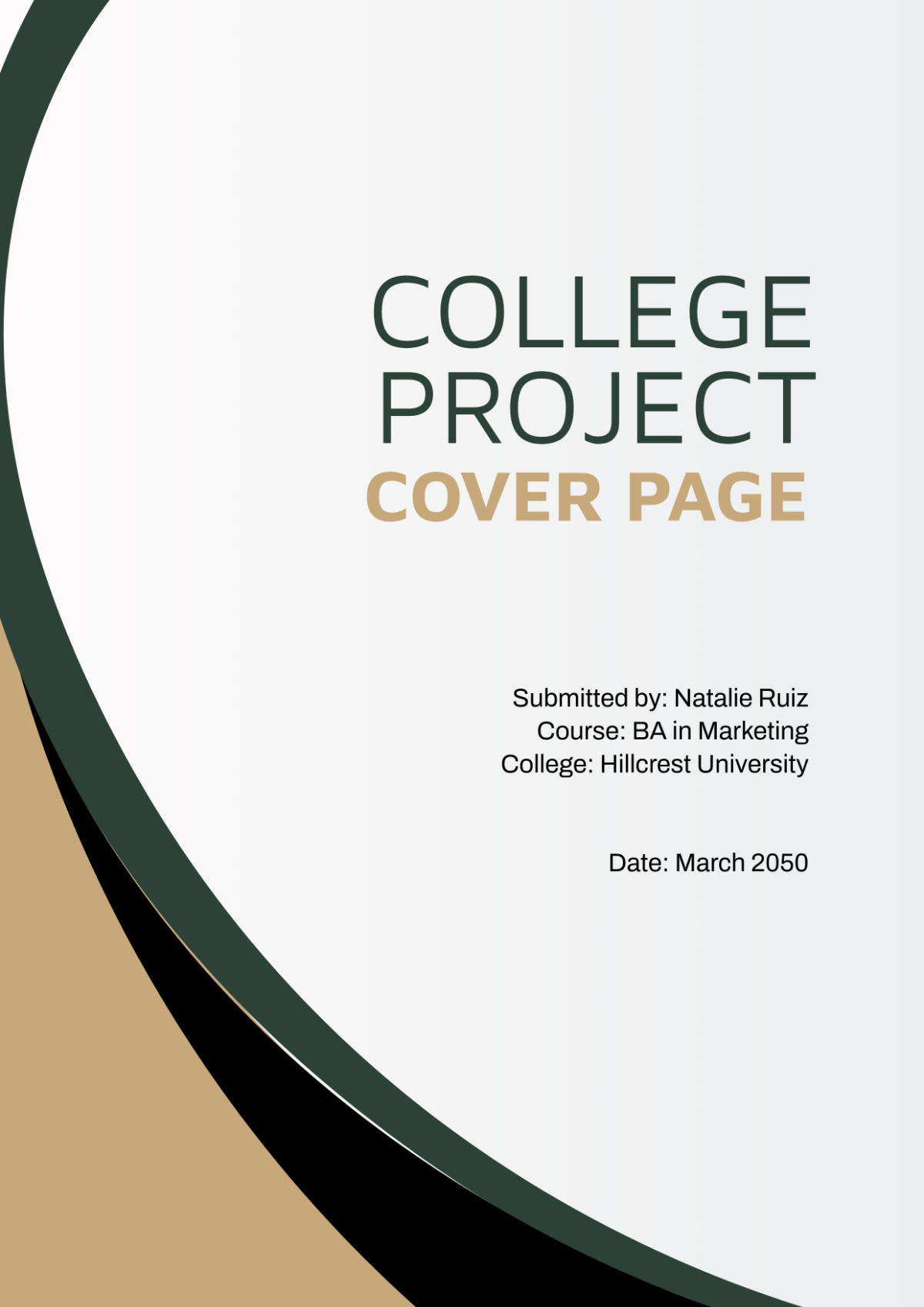 Page 3 Free Cover Page Templates To Edit Online Print