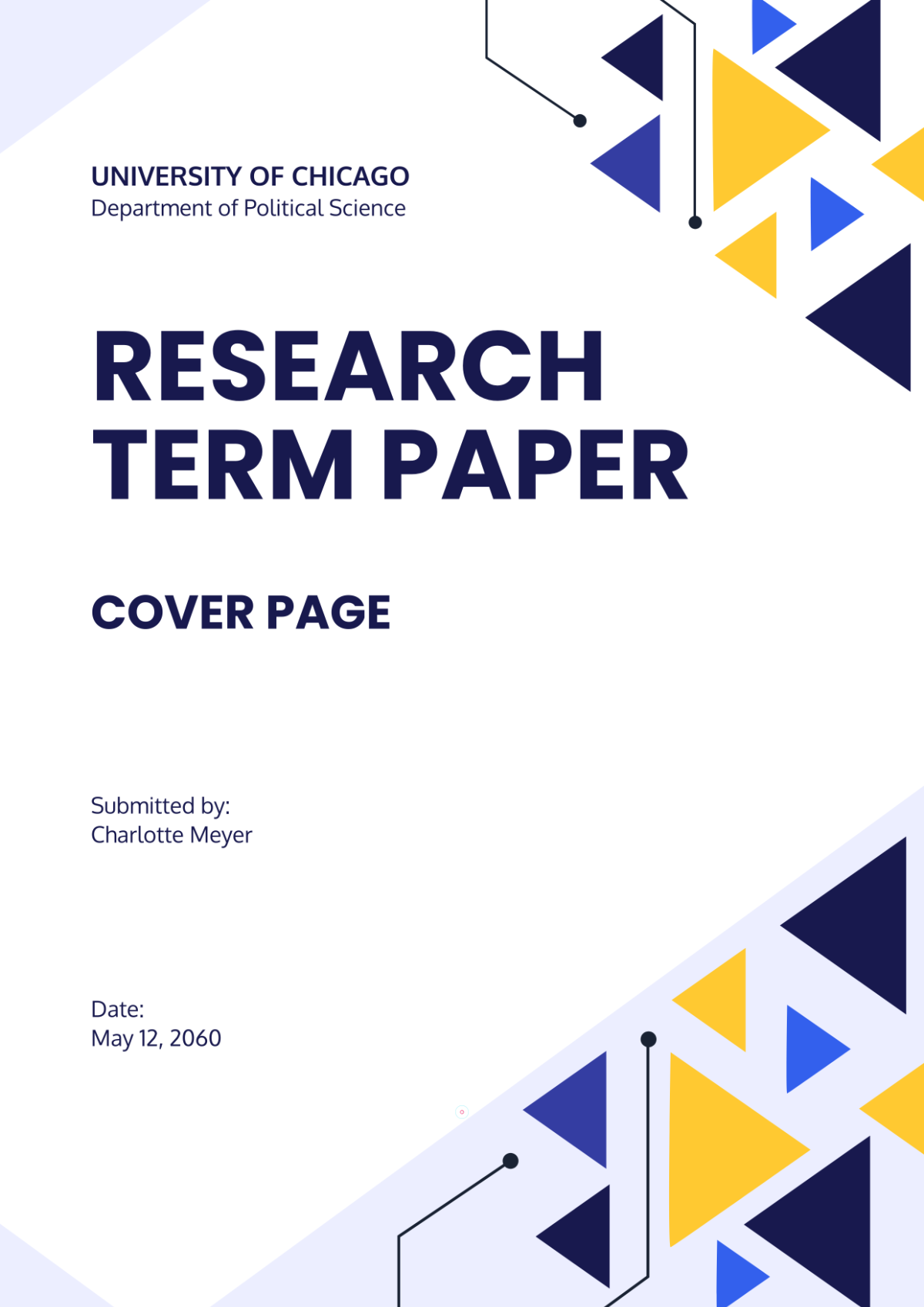 Free Research Paper Cover Page Templates To Edit Online