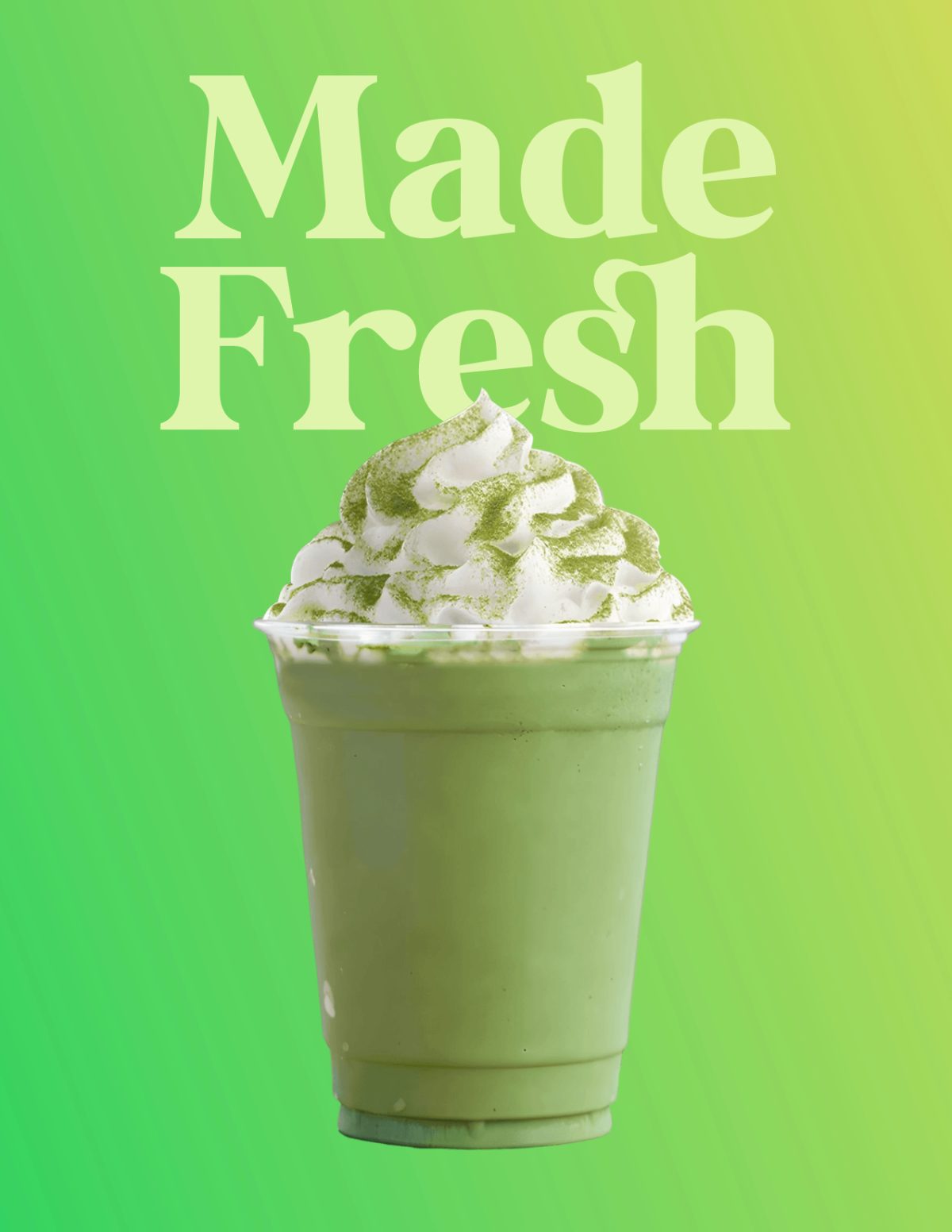 Free Green Gradient Photo Template