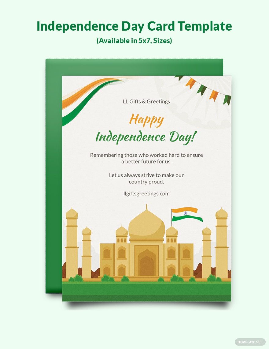 Independence Day Card Template