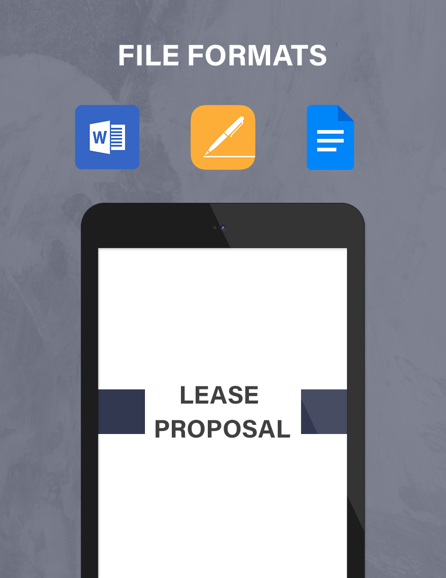 Lease Proposal Form Template