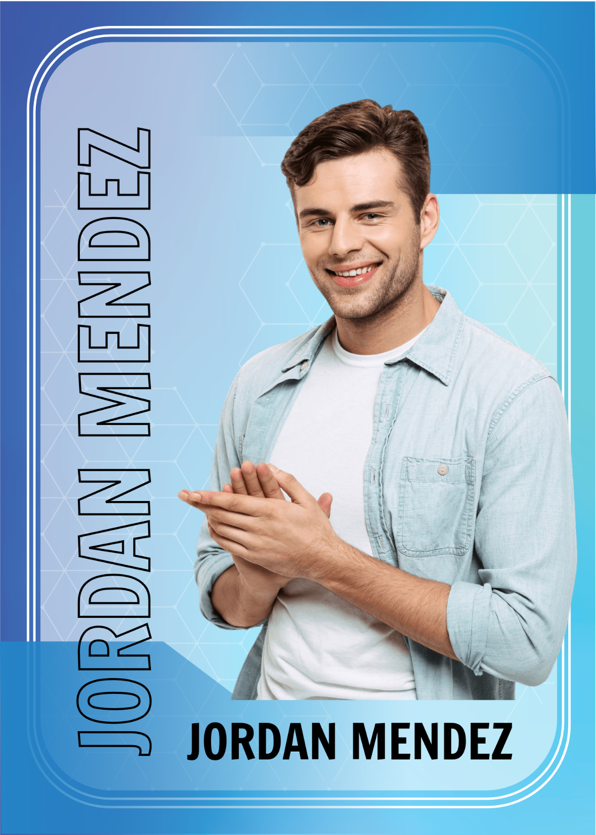 Free Editable Employee Trading Card Template to Edit Online