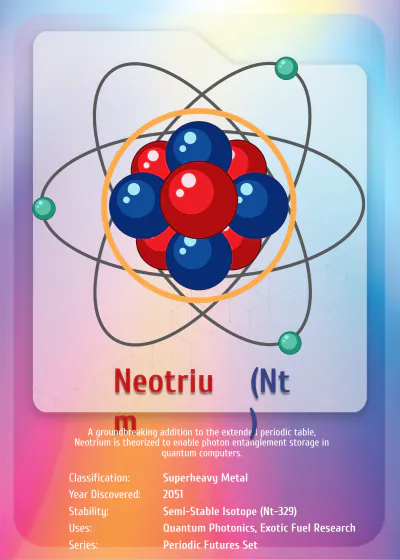 Free Chemistry Element Trading  Card Design Template to Edit Online