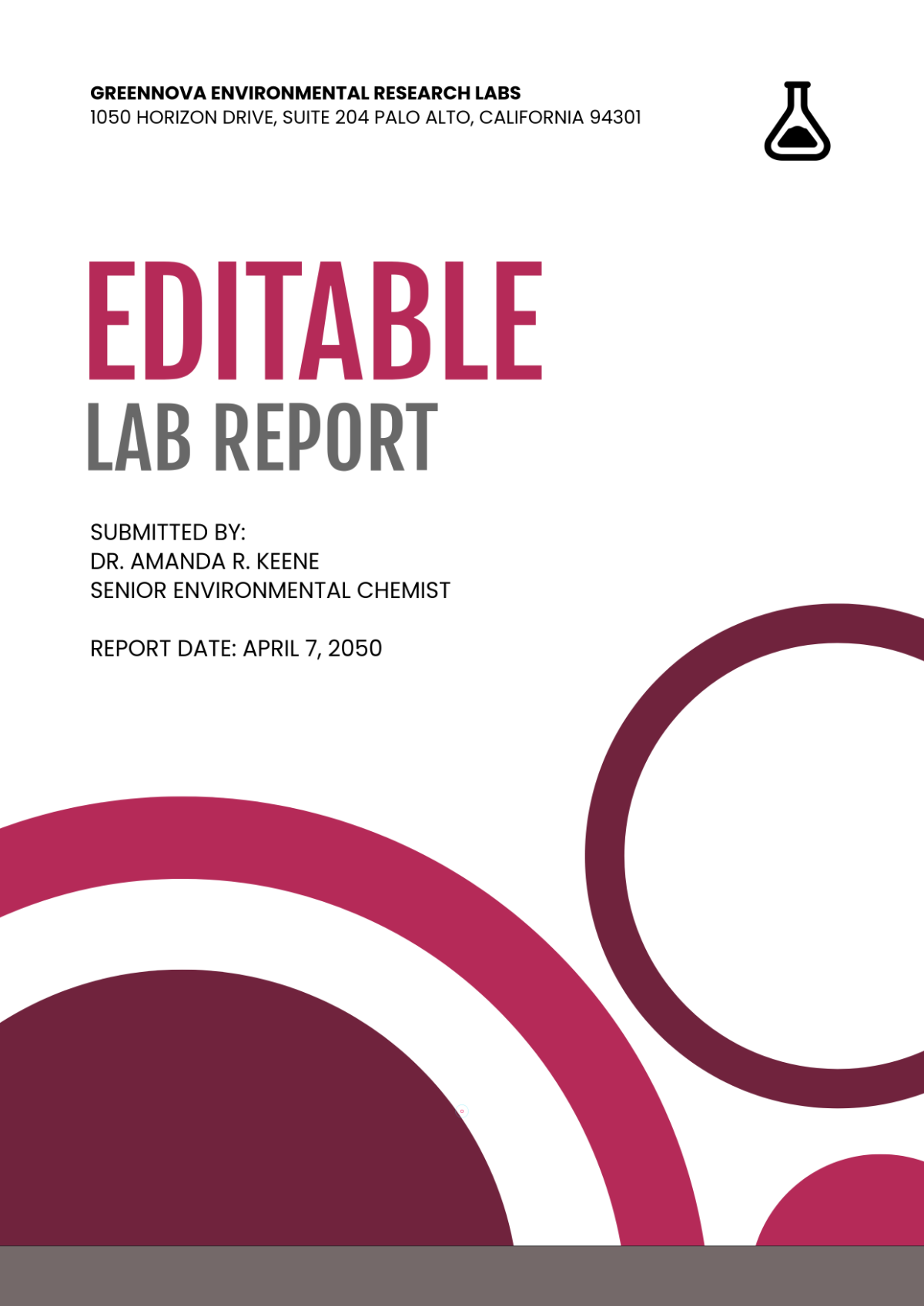 Free Lab Report Cover Page Templates to Edit Online