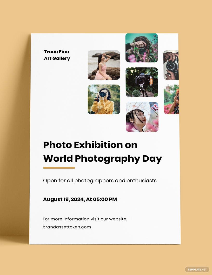 World Photography Day Poster Template