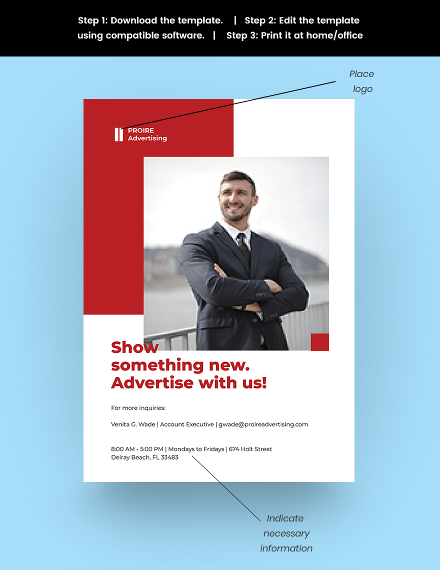 Advertising Agency Services Poster Snippet