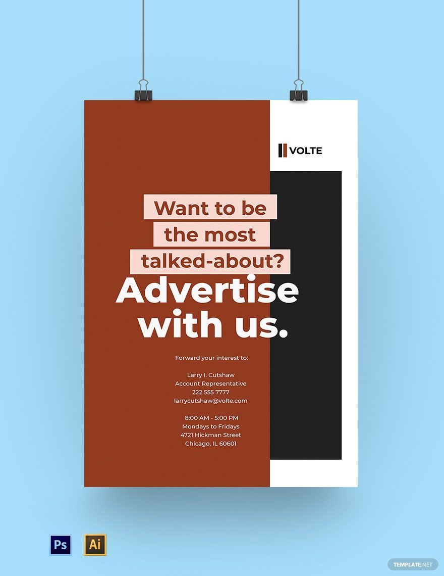 Branding Advertising Agency Poster Template