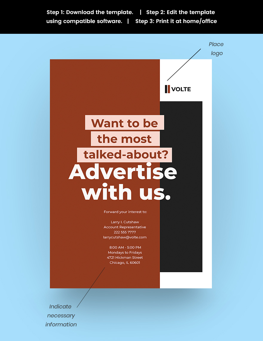 Branding Advertising Agency Poster Template Format