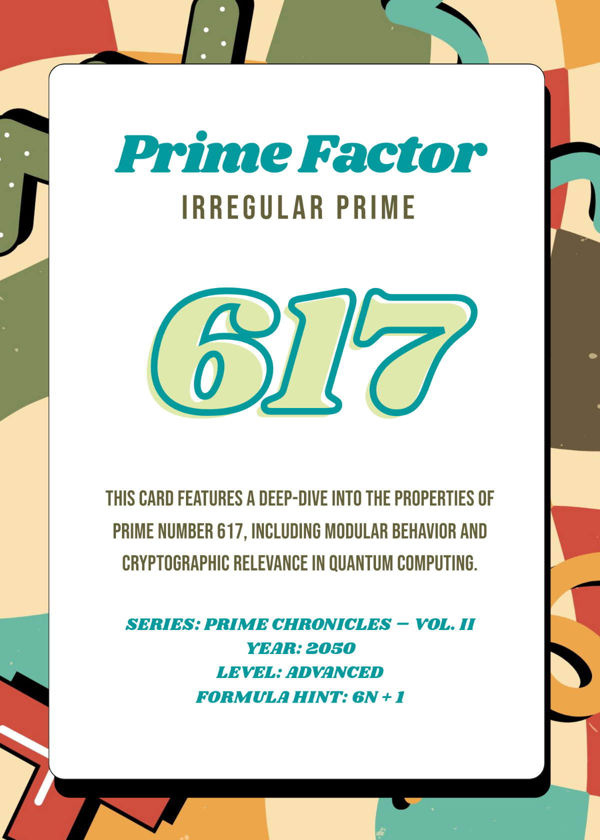 Free Math Concept Trading Card Template to Edit Online