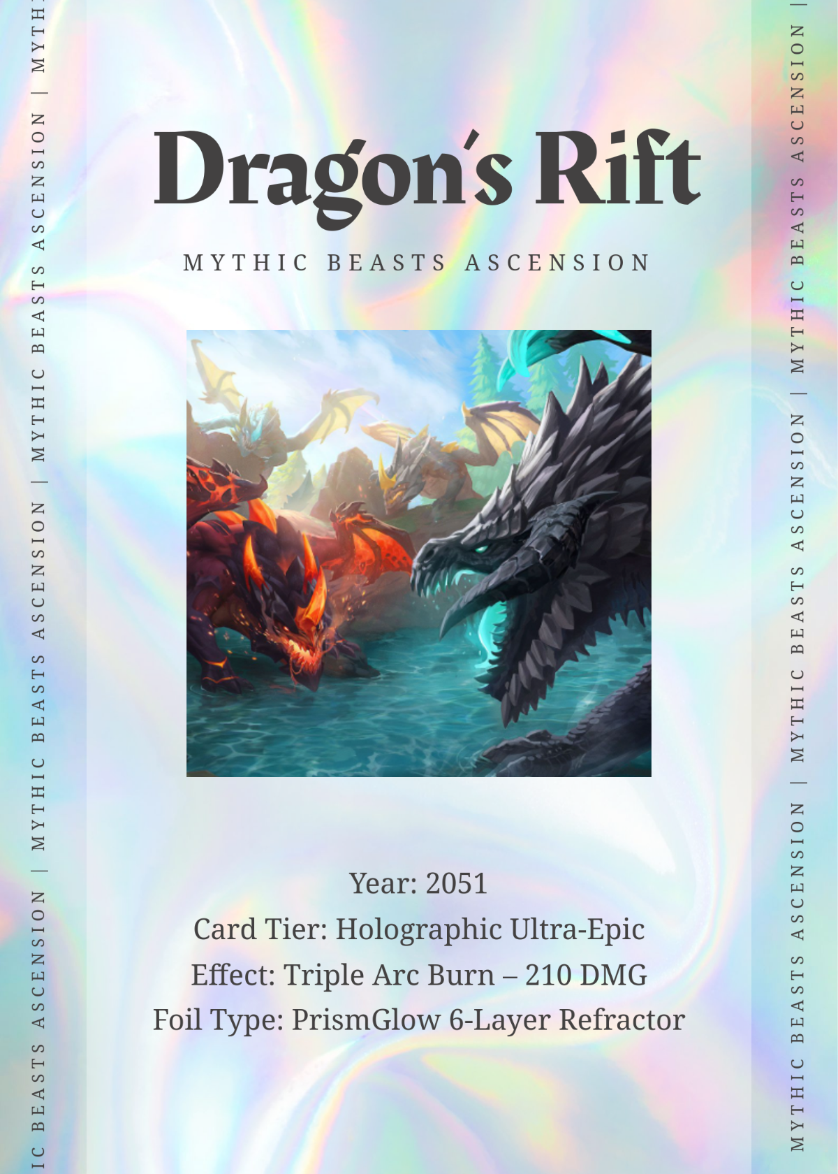 Free Holographic Trading Card Template to Edit Online