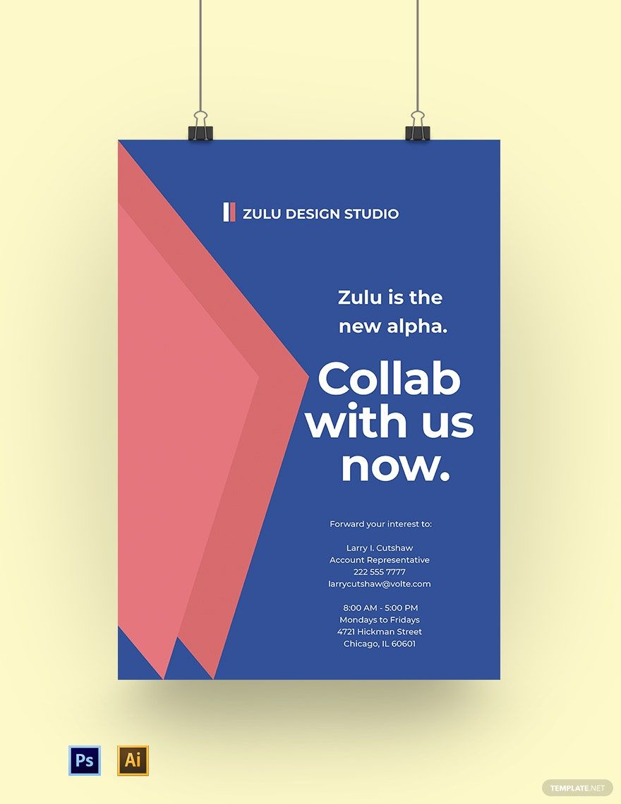 Design Ad Agency Poster Template