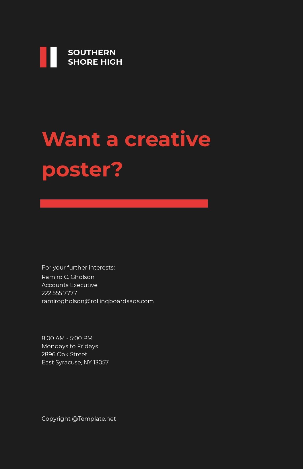 FREE Creative Advertising Agency Poster - PSD | Illustrator