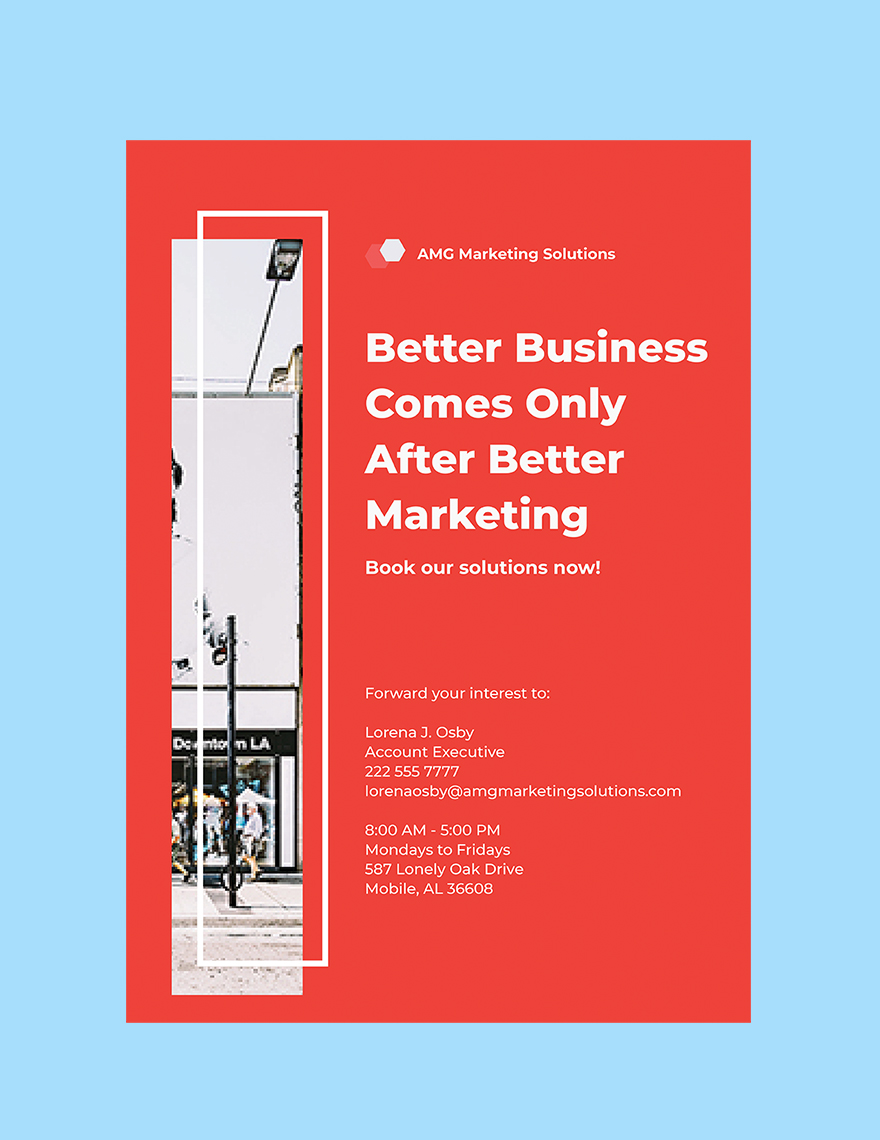 Marketing Solutions Agency Poster Template