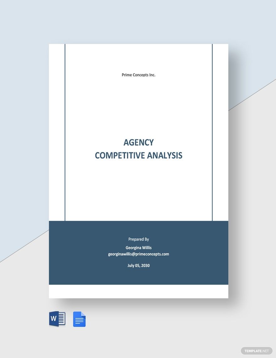 Agency Competitive Analysis Template