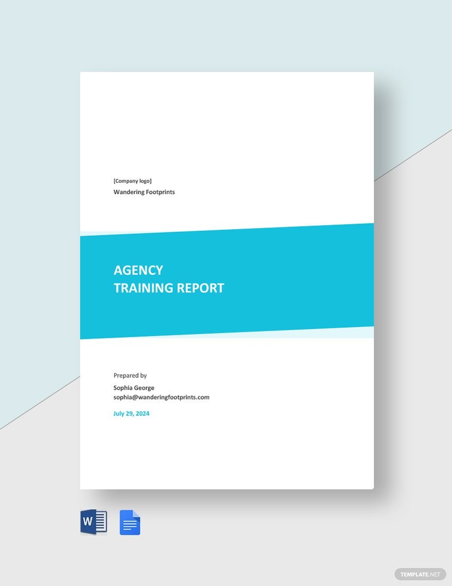 Free Agency Training Report Template