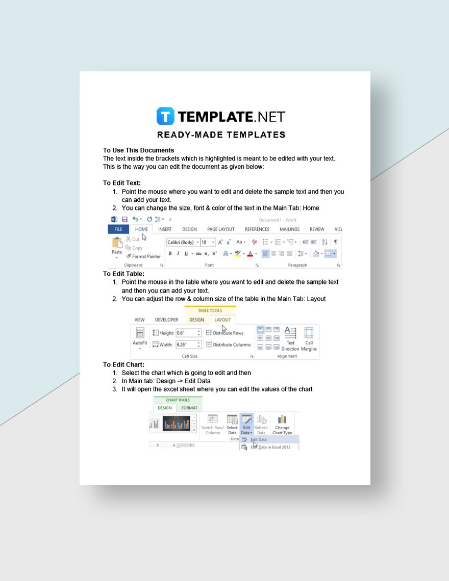 Agency Training Report Template