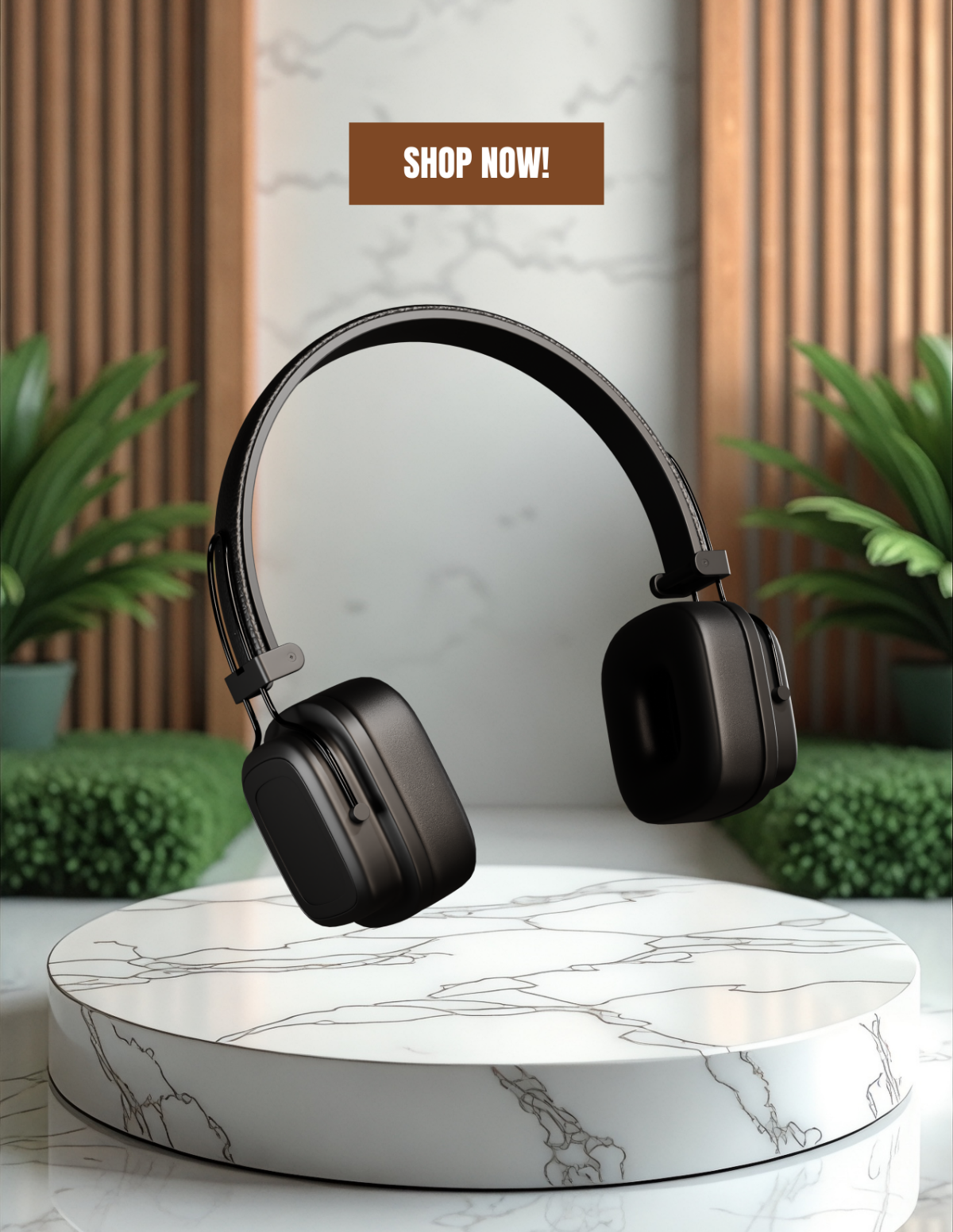 Free Marble Pedestal Photo Template to Edit Online