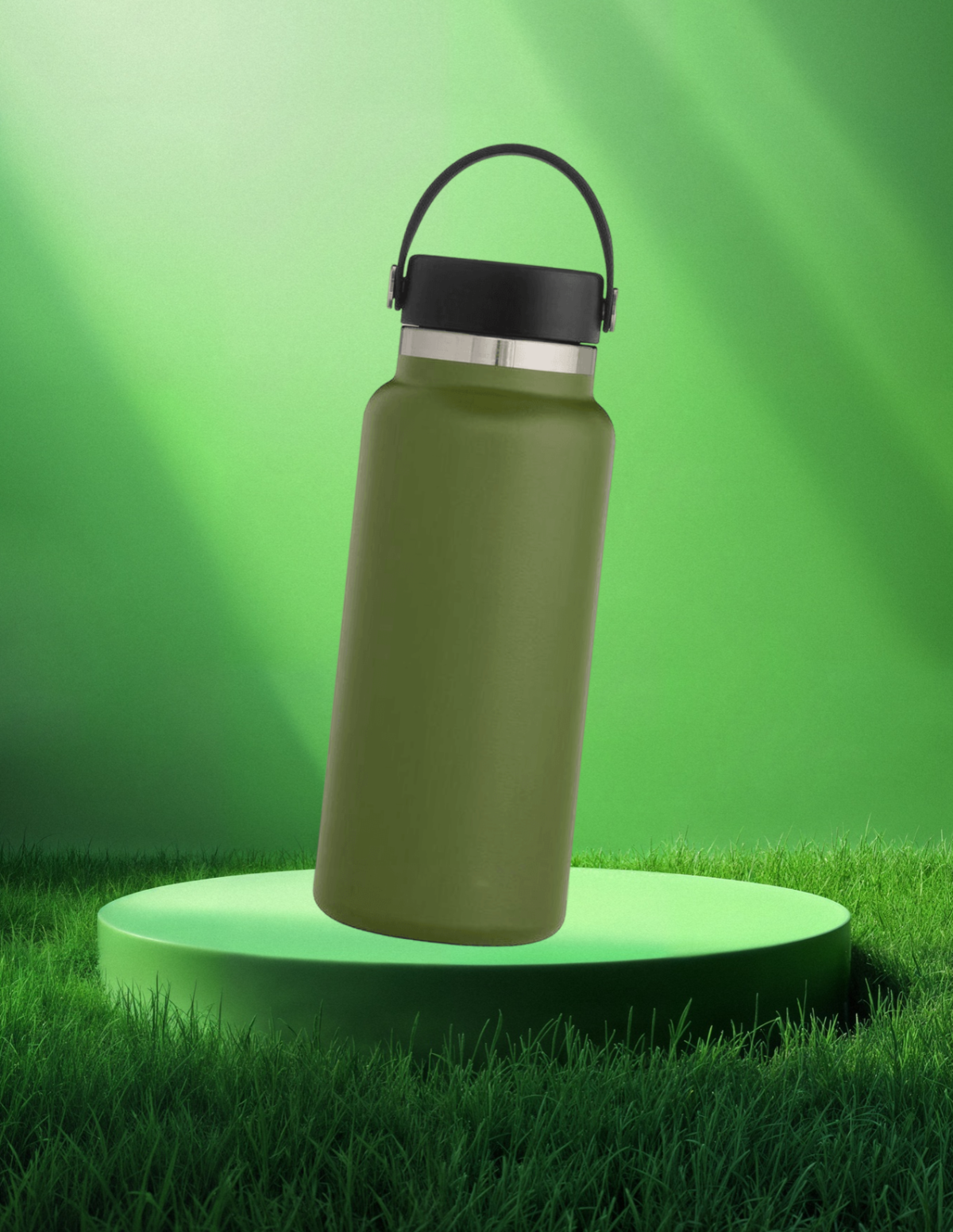 Free Grass Background Pedestal Photo Template to Edit Online