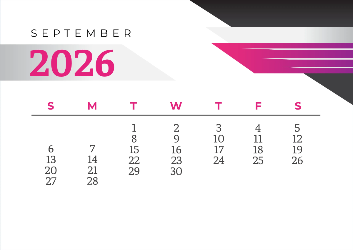 Free 2026 Calendar Template to Edit Online