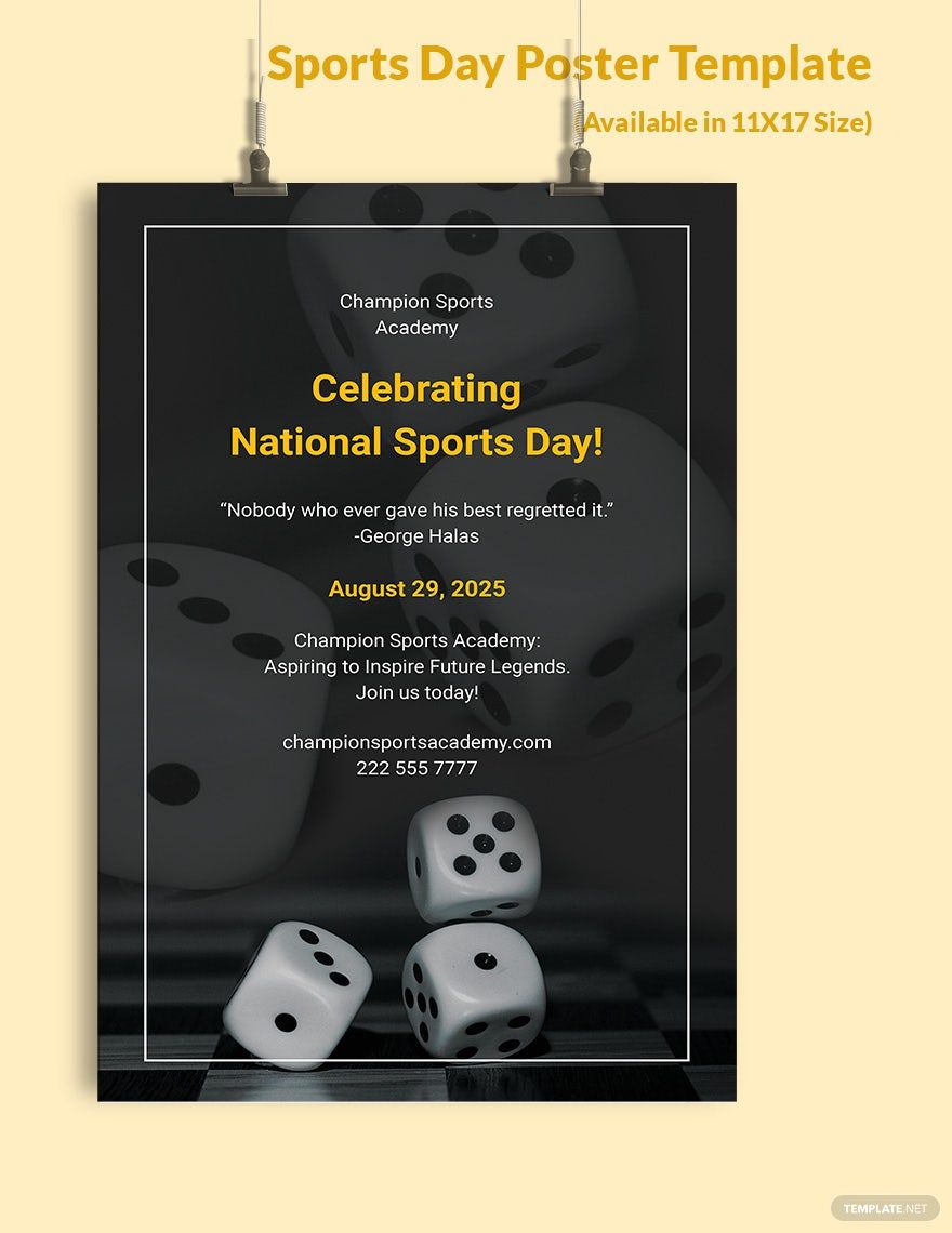 Sports Day Poster Template