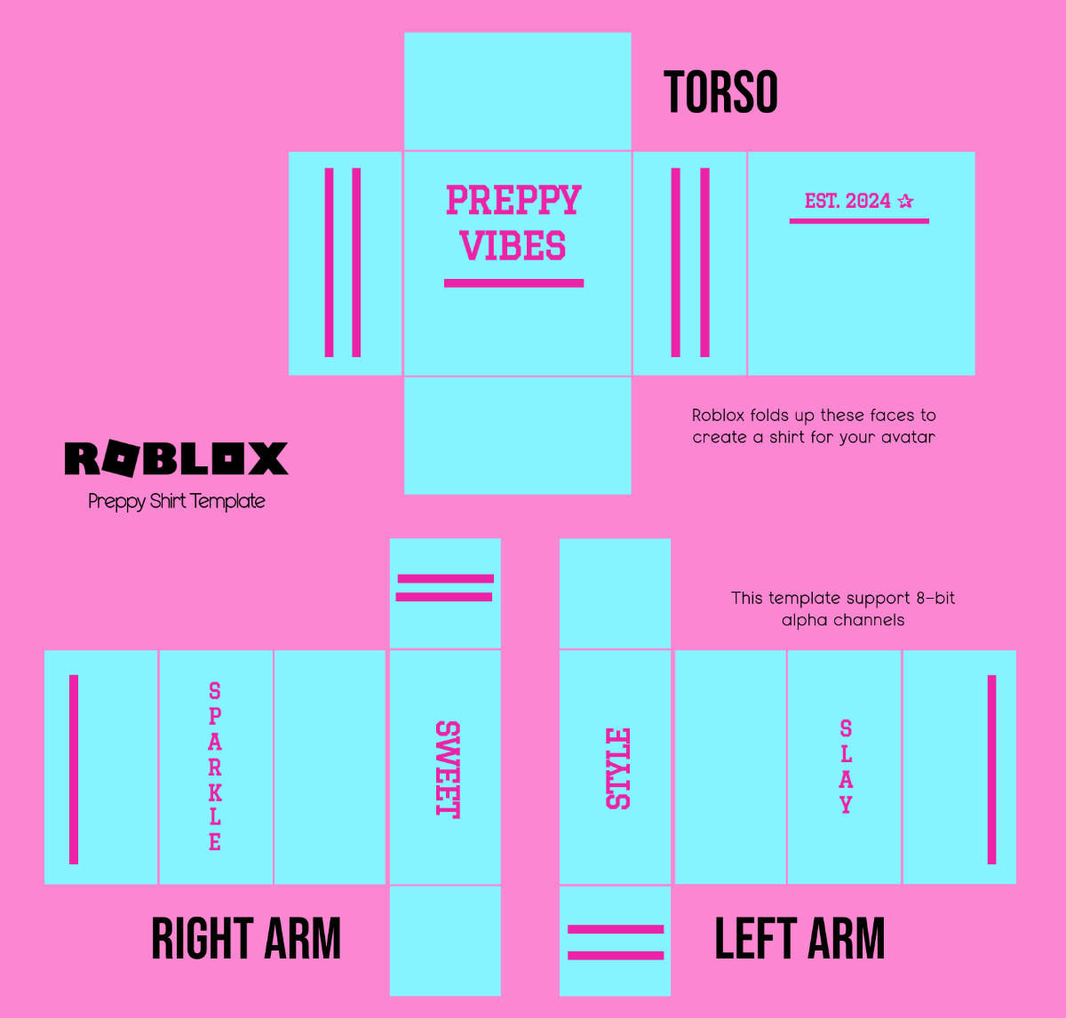 Free Roblox Shirt Templates To Edit Online