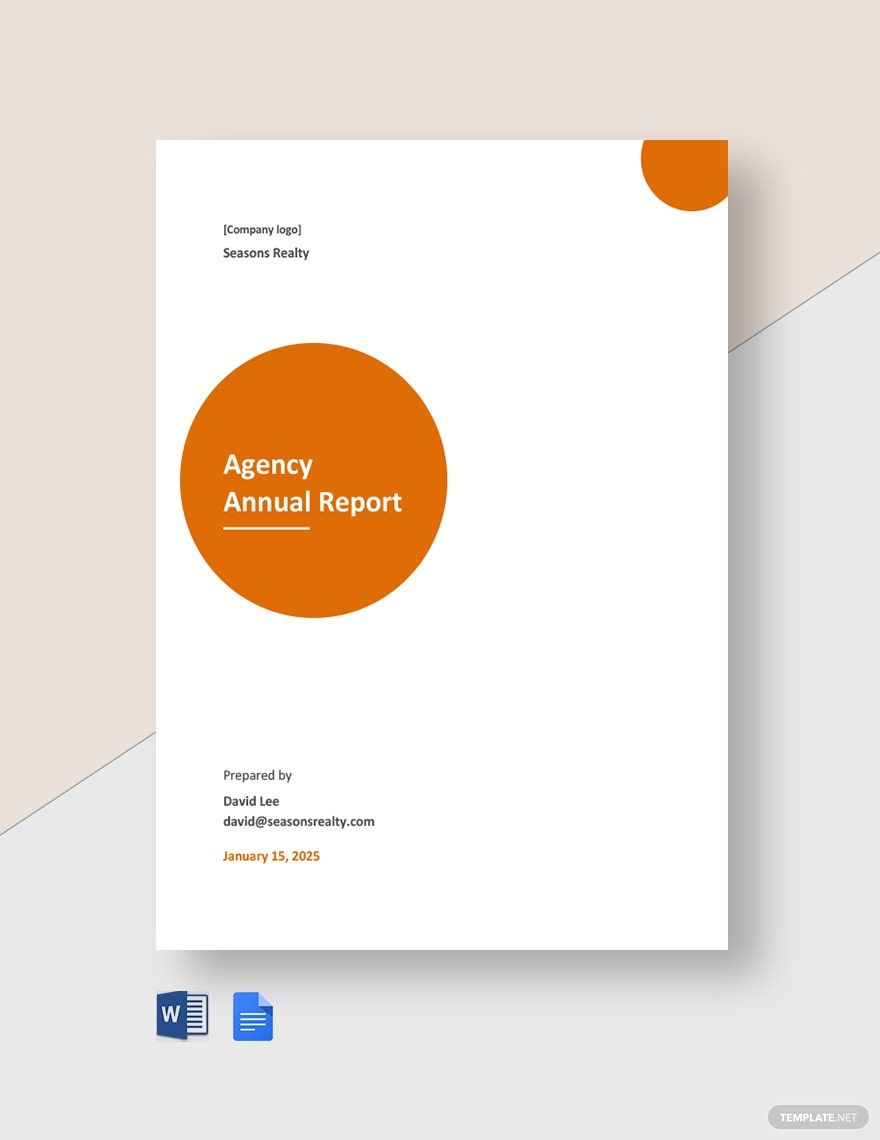 Free Simple Advertising Agency Report Template - Google Docs, Word ...