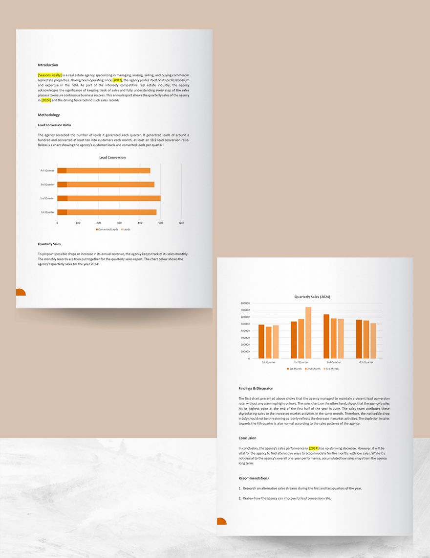 Agency Annual Report Template