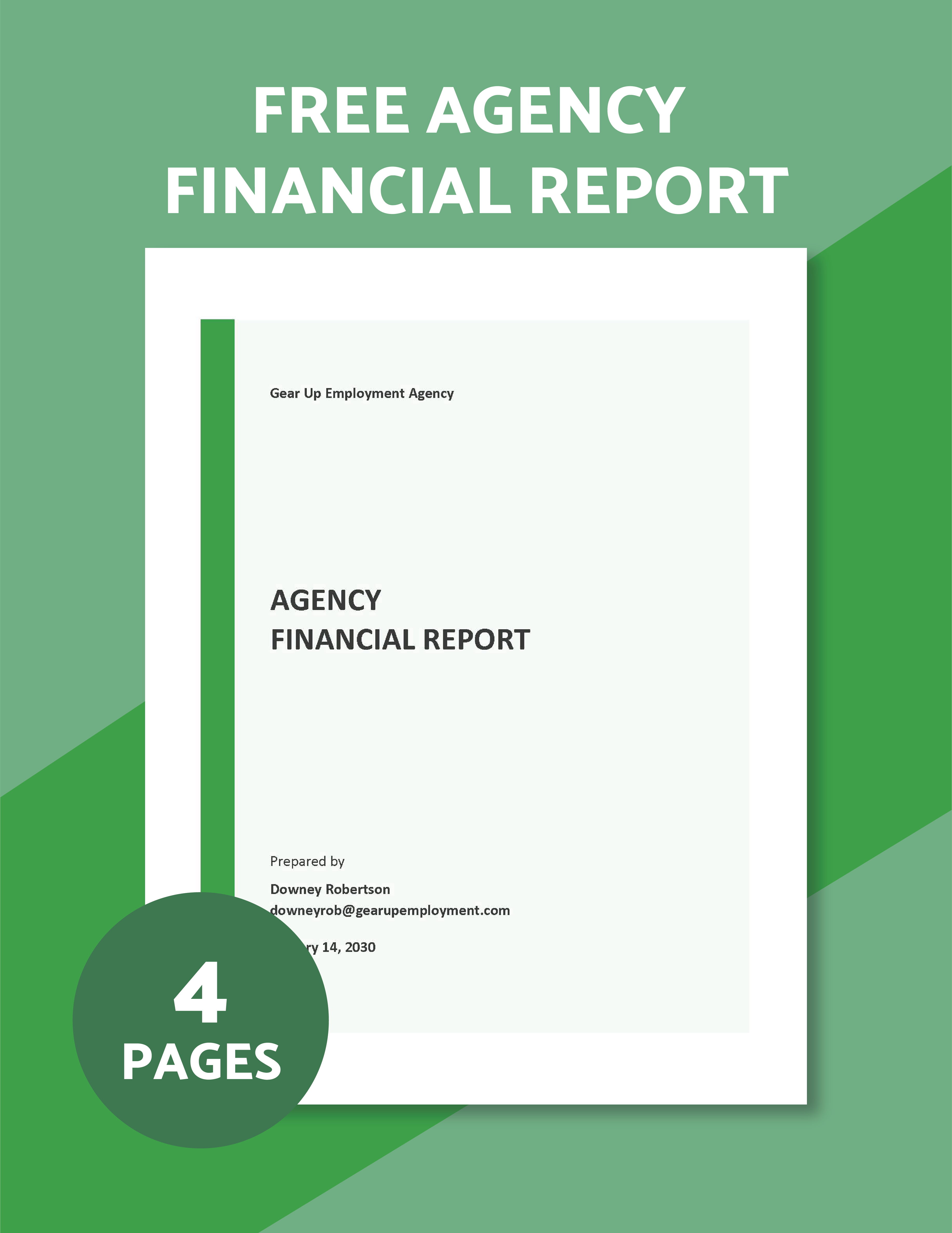 Agency Report Google Docs Templates Design, Free, Download