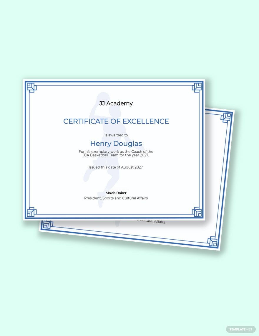 National Sports Day Certificate Template
