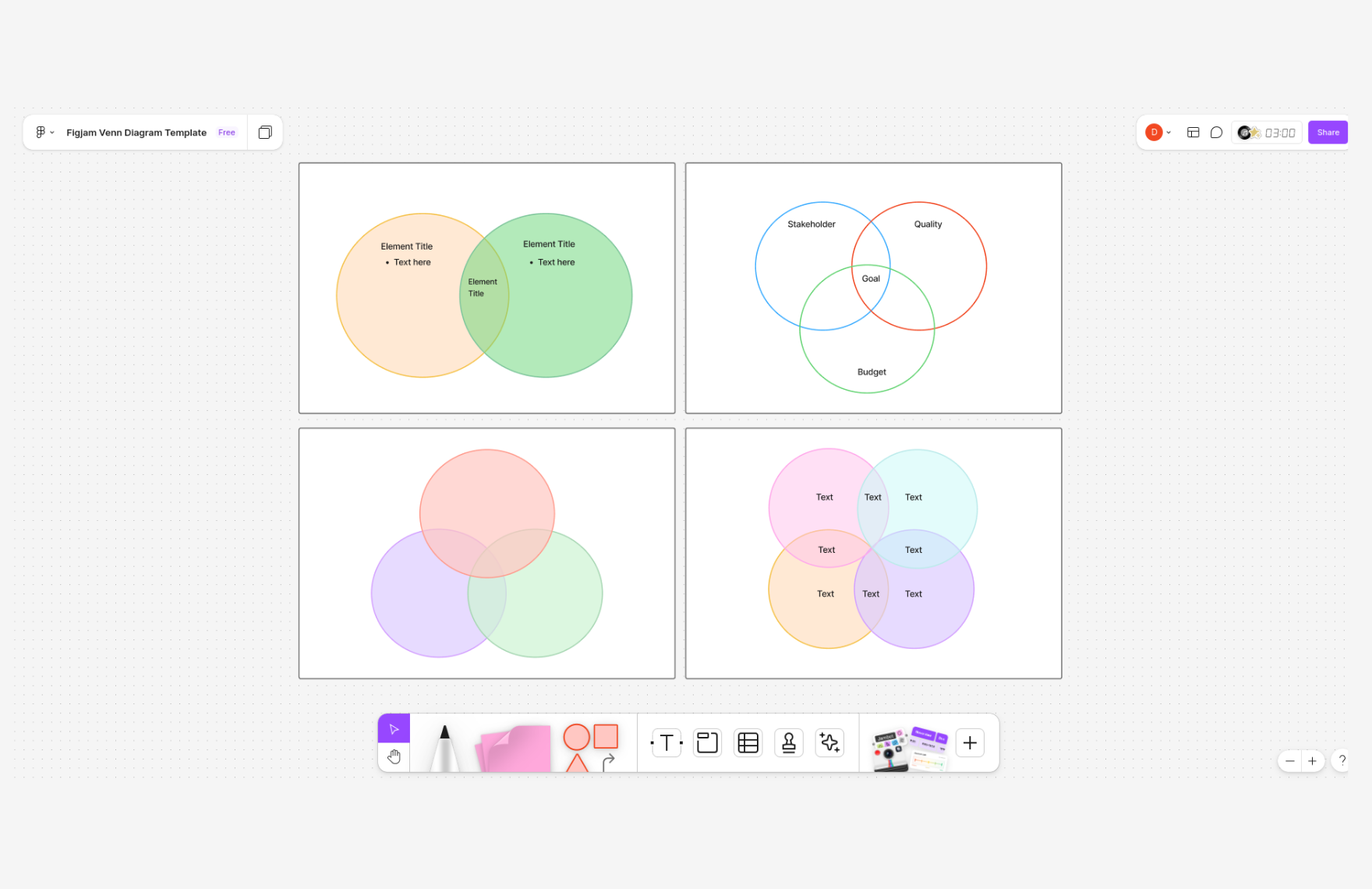 Free Venn Diagram Template