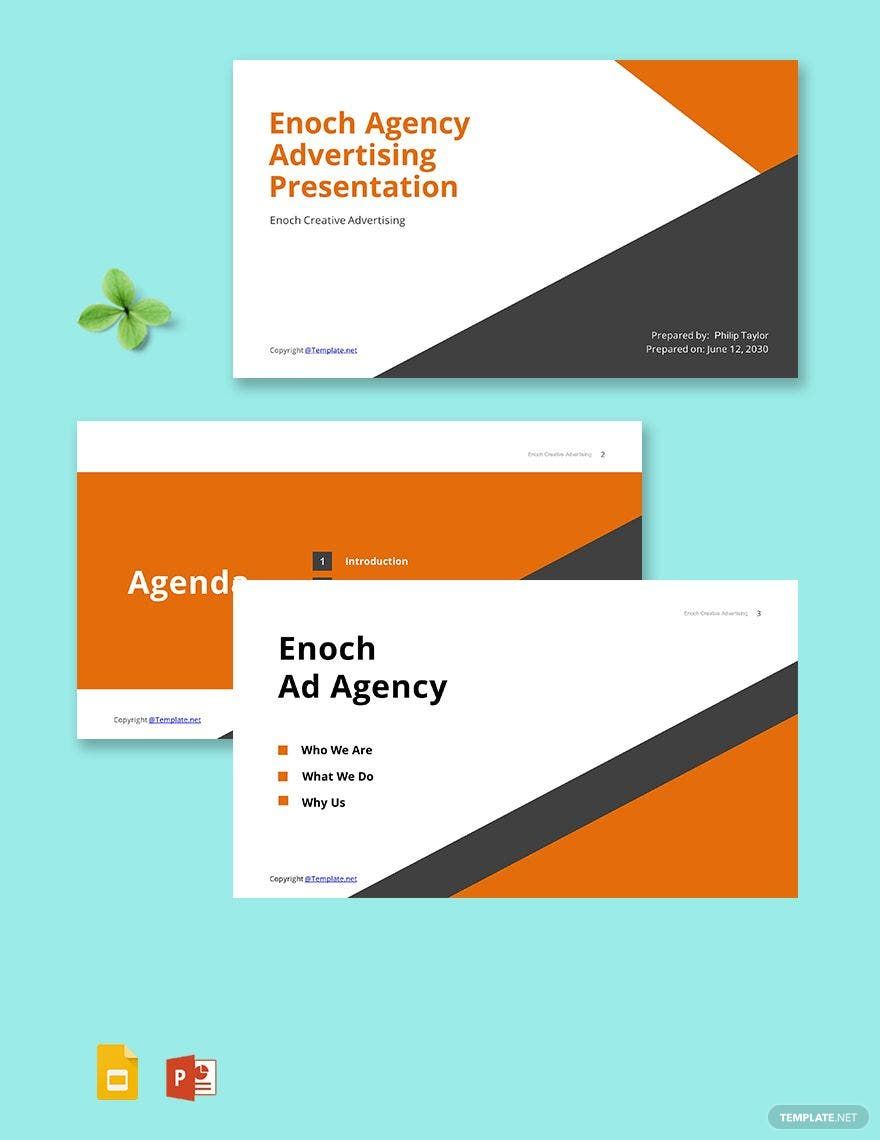 Advertising Agency Presentation Sample Template
