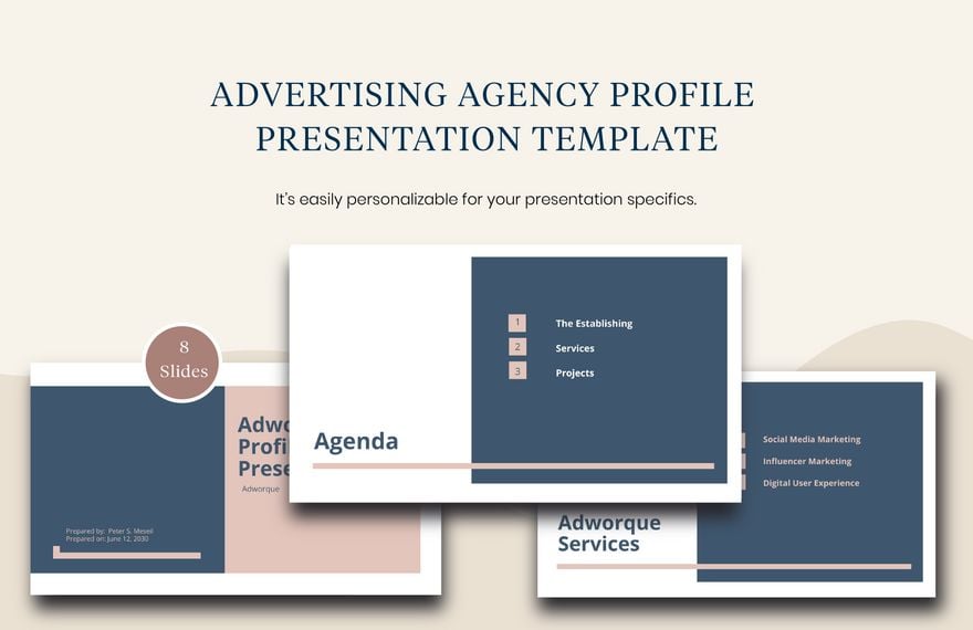 Advertising Agency Profile Presentation Template