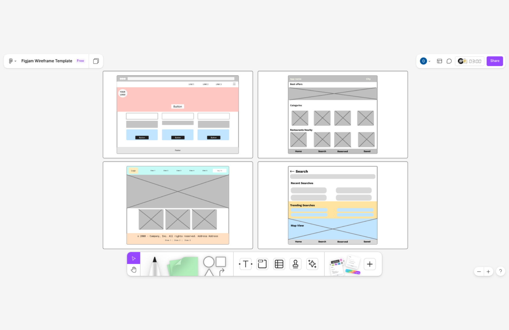 Free Wireframe Template Free Wireframe Template
