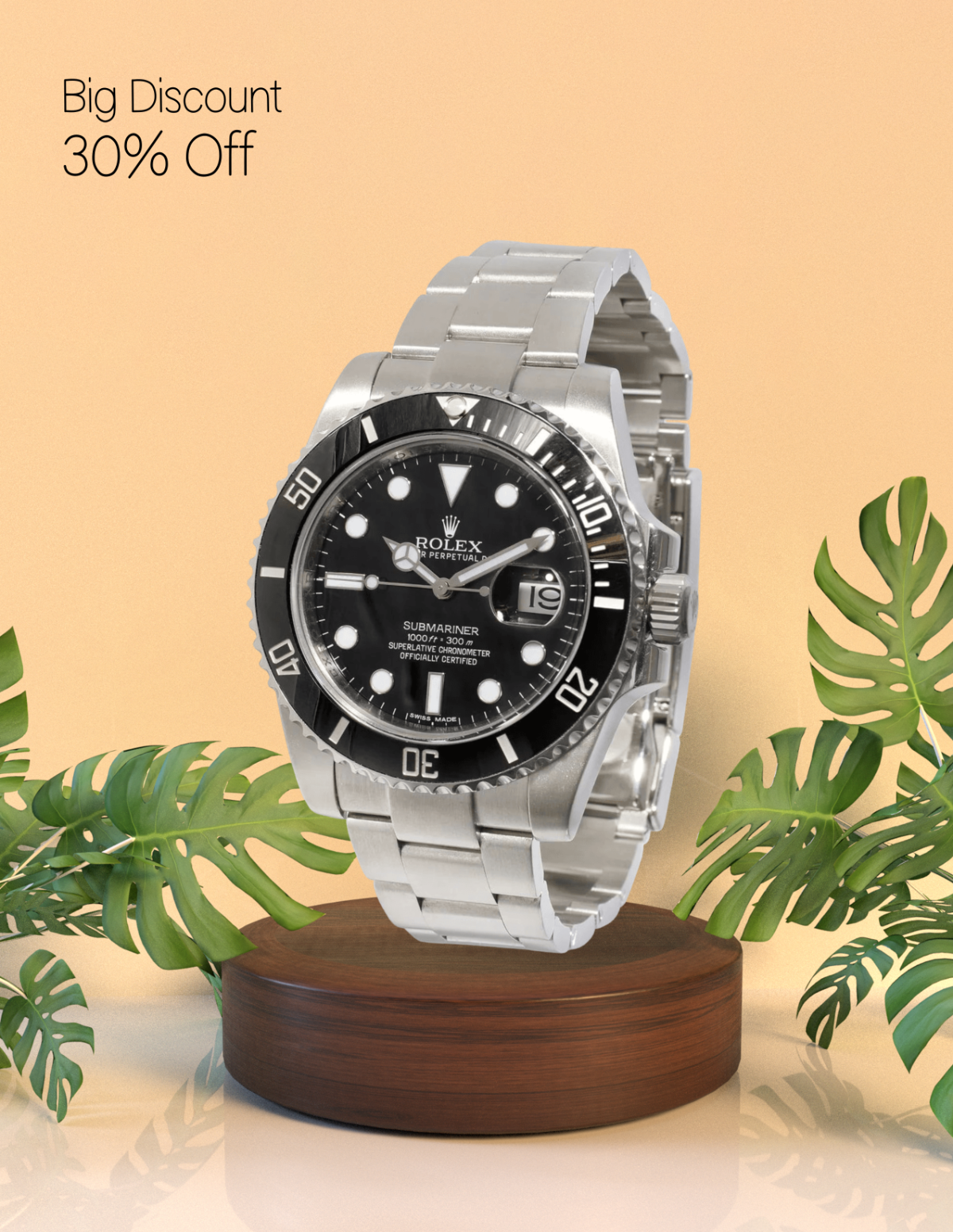 Free Aesthetic Watch Pedestal Photo Template to Edit Online
