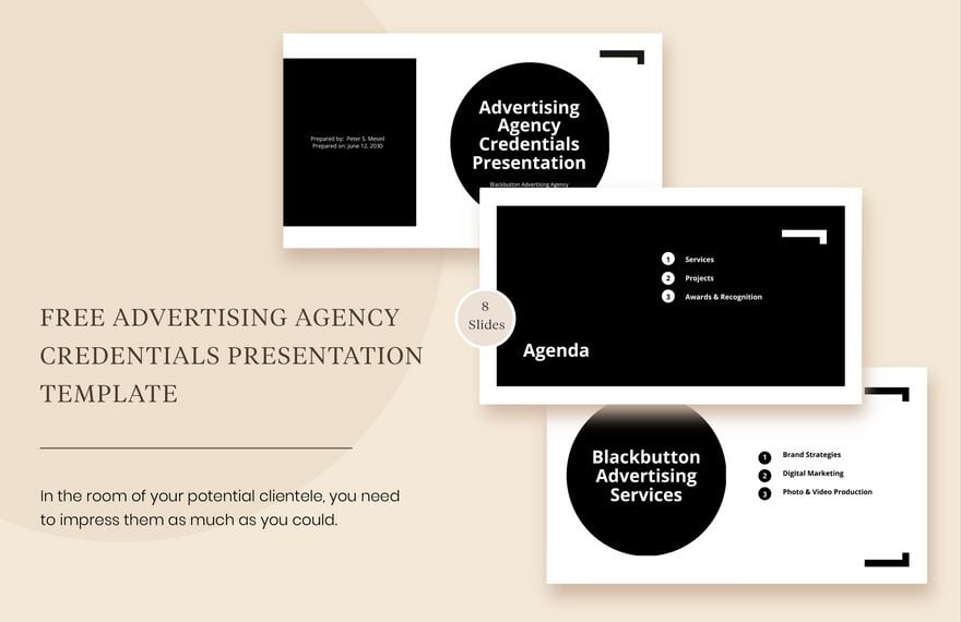 Advertising Agency Credentials Presentation Template