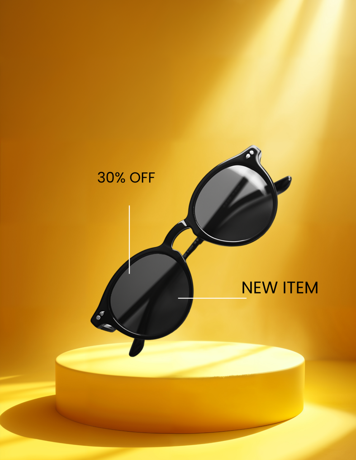 Free Yellow Pedestal Photo Template to Edit Online