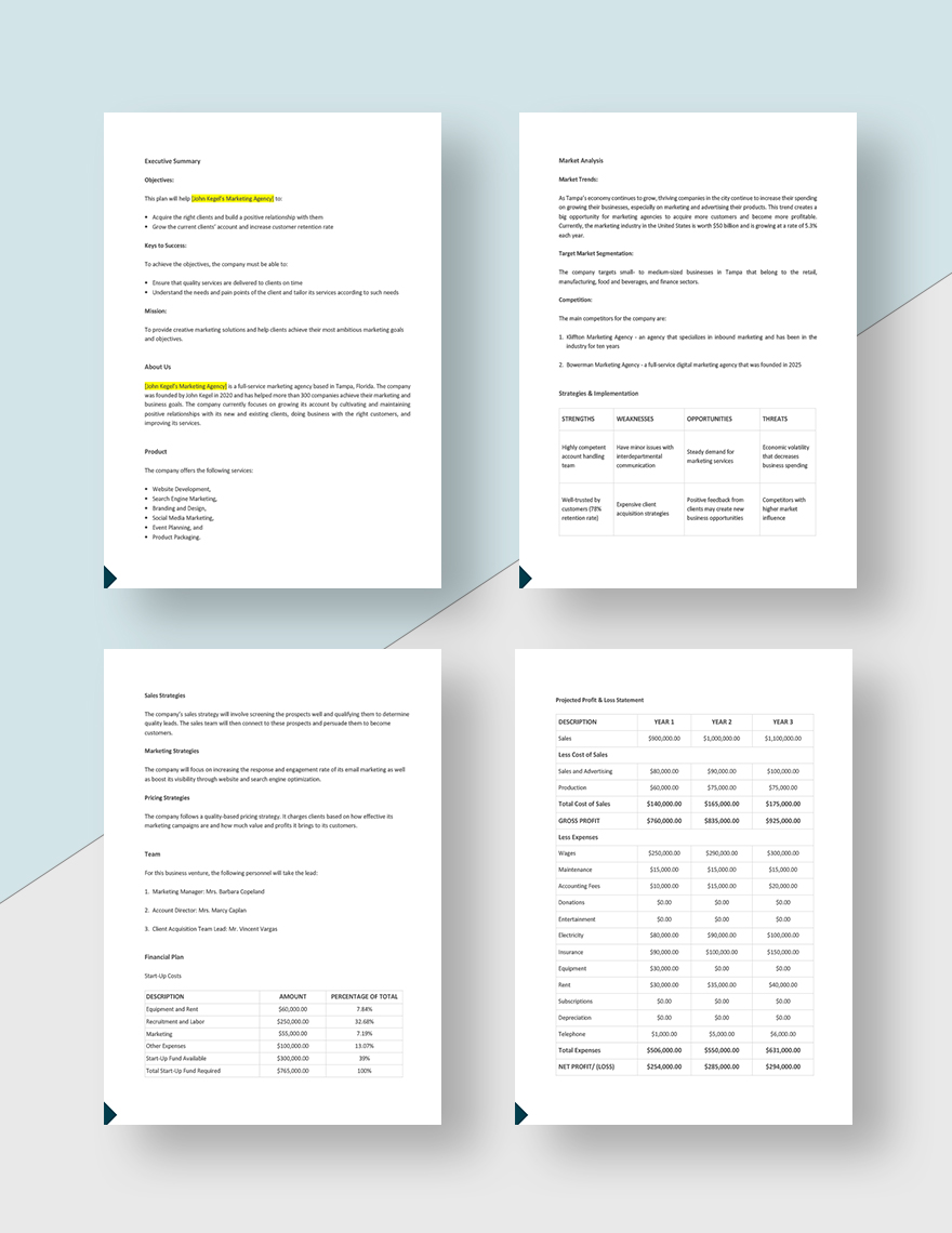 Agency Account Growth Plan Template