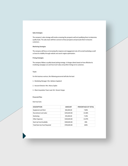 Agency Account Growth Plan Template - Google Docs, Word | Template.net