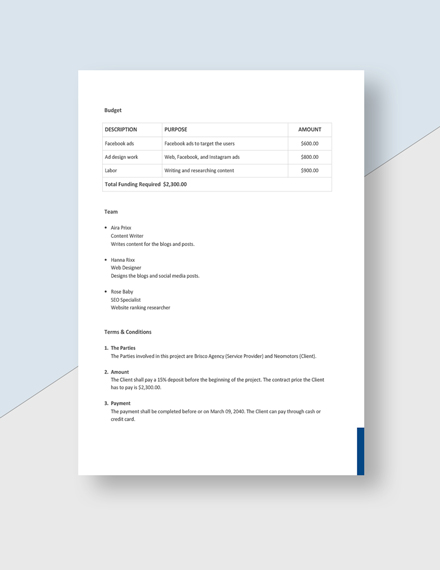 Agency Statement of Work Template - Google Docs, Word | Template.net