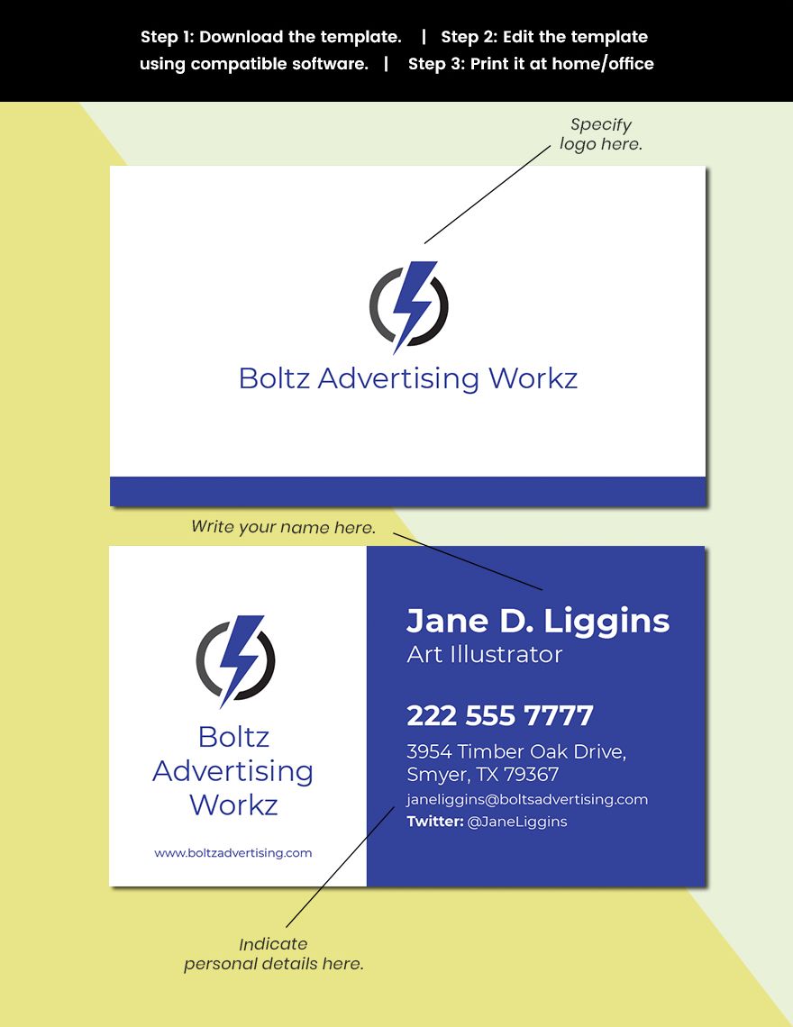 Simple Agency Business Card Template