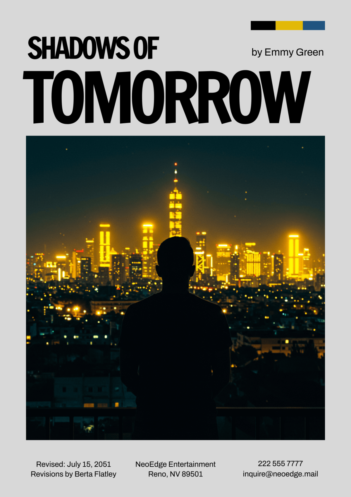 Free Final Draft Screenplay Cover Page Template to Edit Online