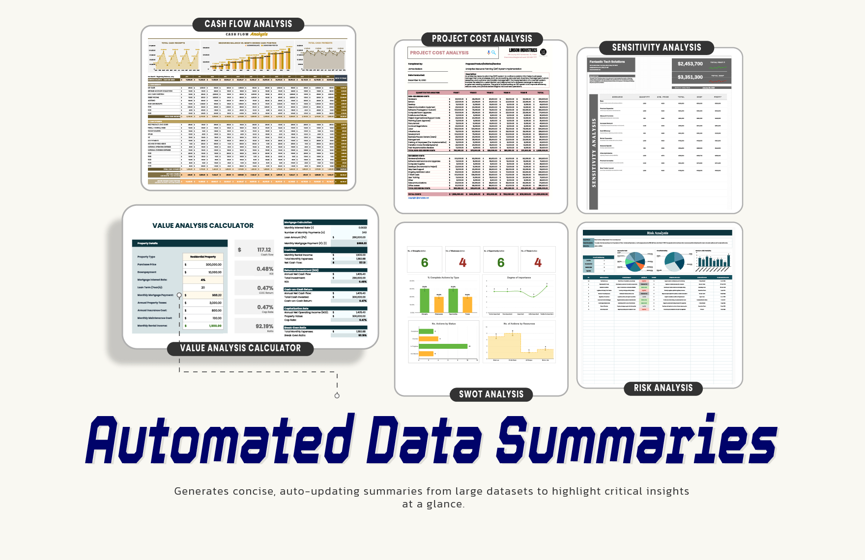 Advanced Data Analysis Kit Template Bundle