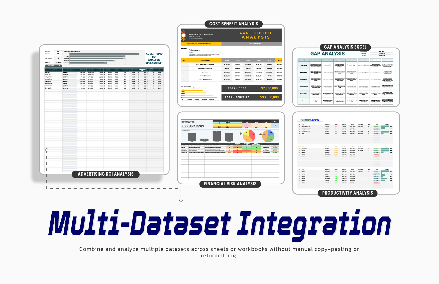 Advanced Data Analysis Kit Template Bundle