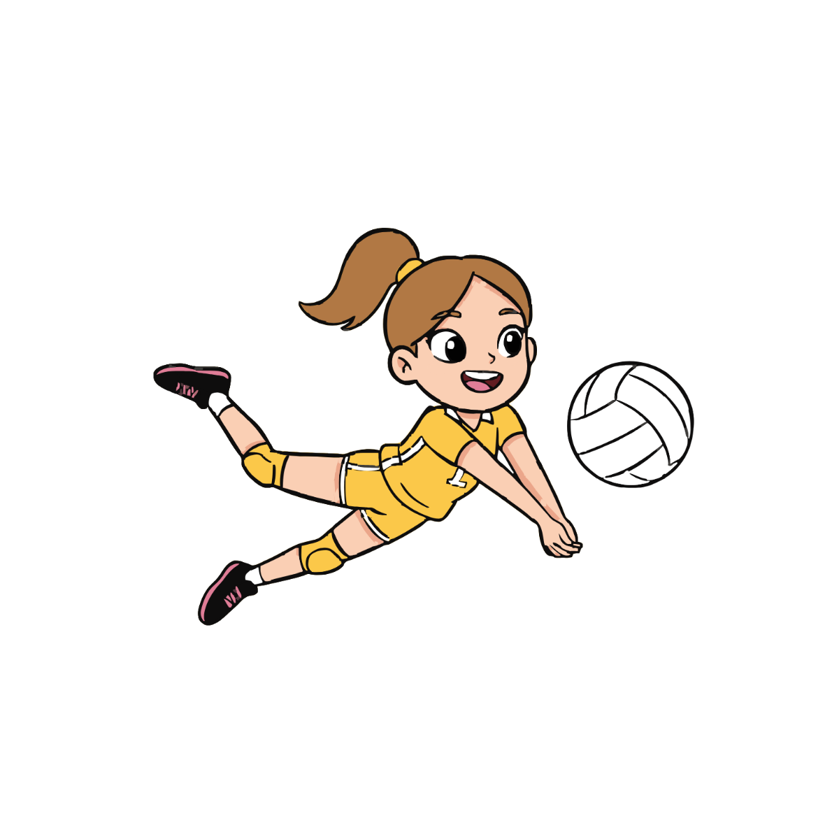 Free Cartoon Volleyball Clipart to Edit Online