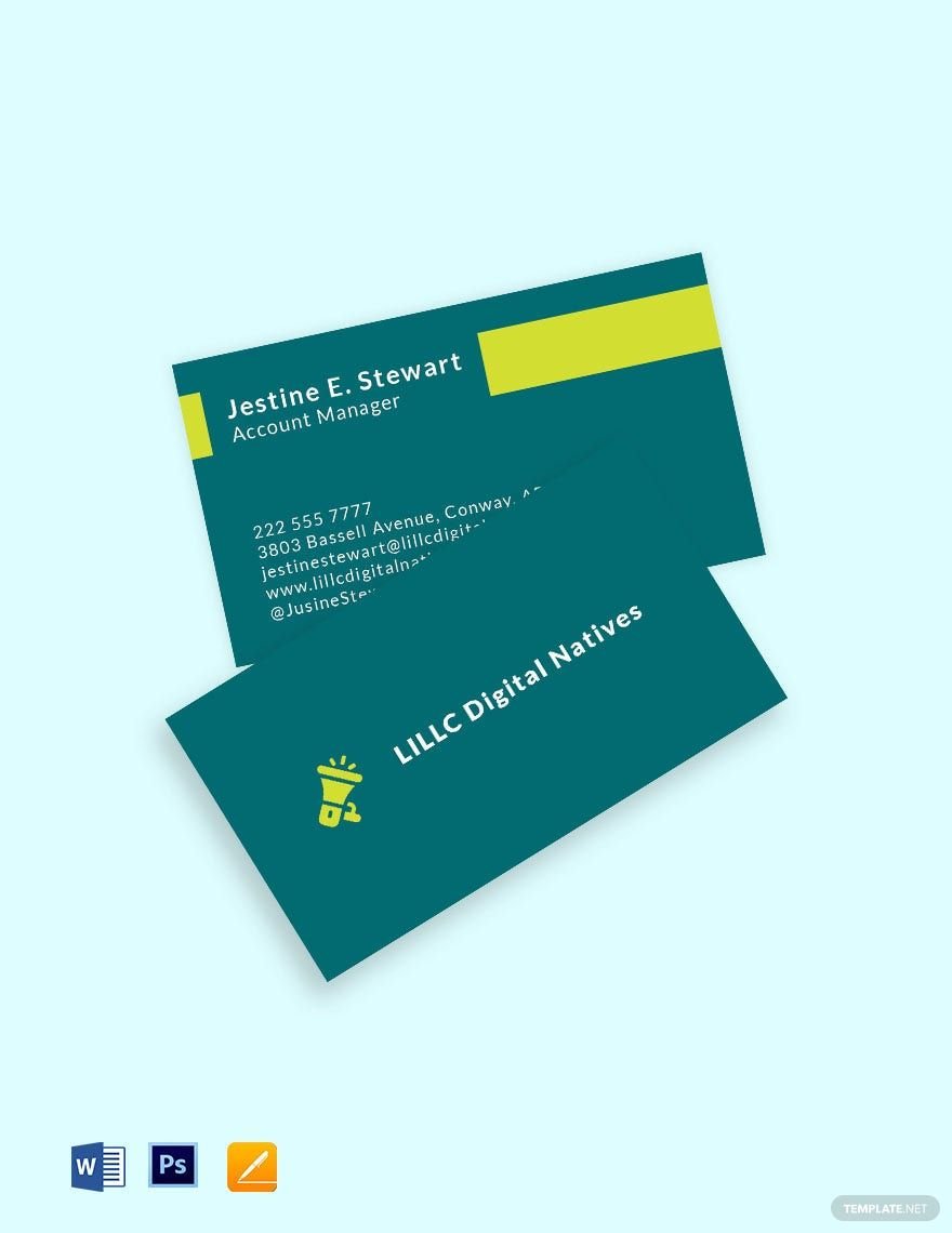 Free Digital Marketing Agency Business Card Template