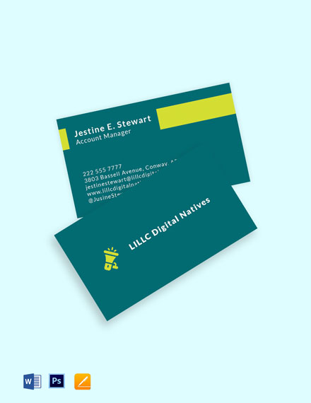 Free Digital Marketing Agency Business Card Template Illustrator 