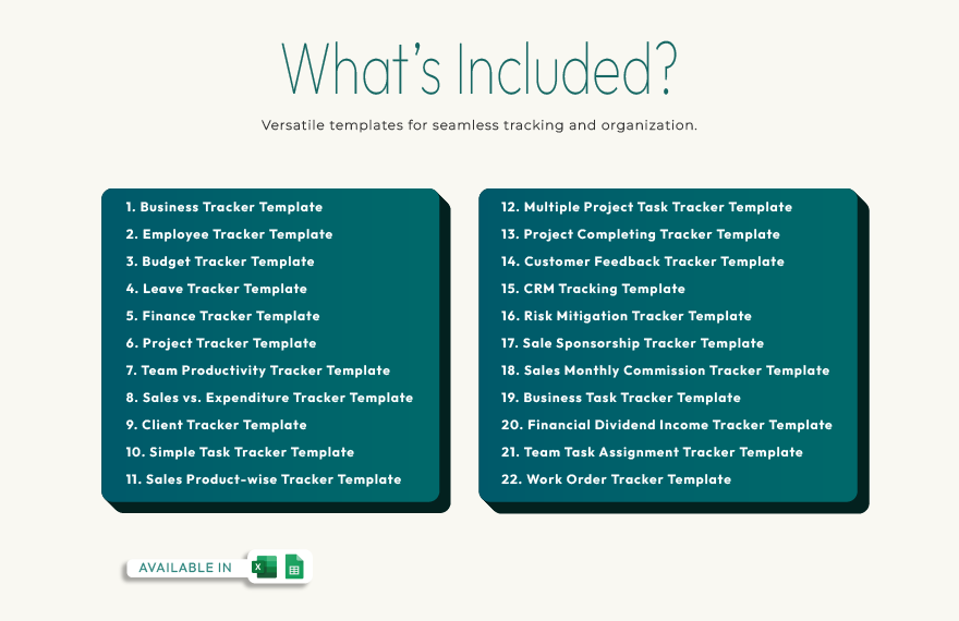 20+ Ultimate Tracker Suite Template Bundle