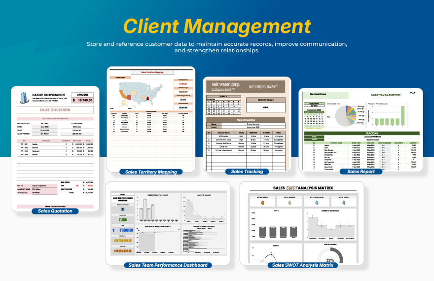 Sales Growth & Performance Toolkit Template Bundle